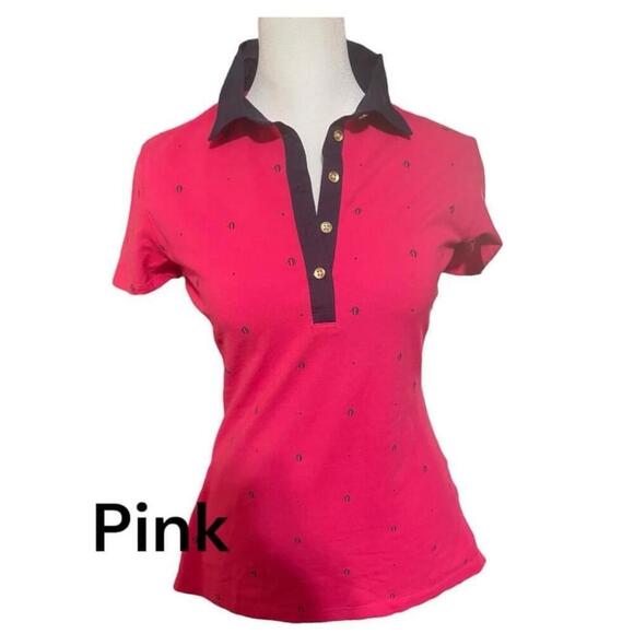 Tommy Hilfiger Tops - Women's Tommy Hilfiger Pink short sleeve spring summer Polo Shirt Size S